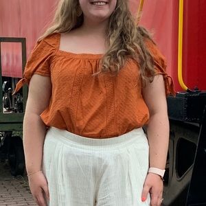 Lacy Square Neck Top